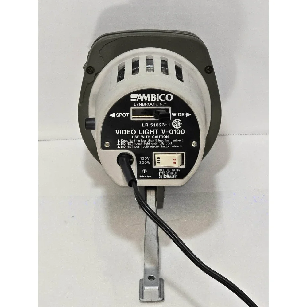 Ambico‎ Video Light V-0100 GUC Vintage Film Studio Spot Light 🎥💡